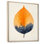 Gerdhilde, ambre moderne, harmonie d'automne II - feuilles, art encadré