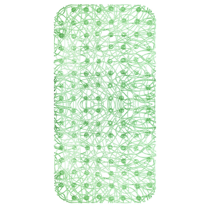 Tapis de douche en velours Falkirk, Vert