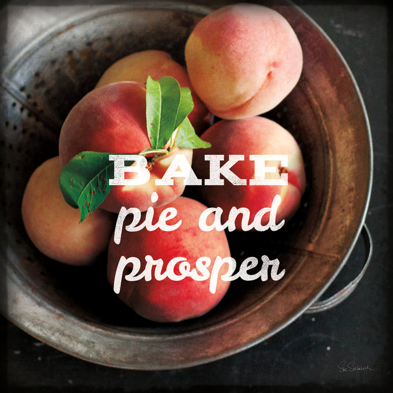 Market Fresh Peaches by Sue Schlabach - No Frame Print on Canvas, 51cm H x 51cm W x 3.8cm D