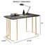 Bureau contemporain avec faux USB en marbre et prise de courant