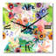 Horloge murale Vibrant Wild Spring Leaves and Wildflowers II-1985970903