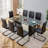 Jameen Glass Top Dining Table-641937206