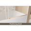 Porte de douche coulissante simple sans cadre avec verre trempé transparent, l 60 po x H 60 po-114670593