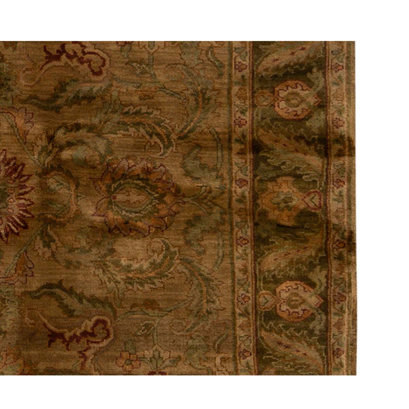 Tapis doré / vert foncé de haute qualité
