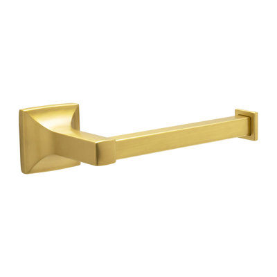 Studio Collection Toilet Paper Holder - 7-5/16 " x 2-1/8 " Brushed Golden Brass - Transitional Bathroom Accessory