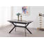 Eatonton 6 Person Dining set - a Rectangular Extendable Dining Table with Metal Legs and a Set of 6 Faux Leather Dining Chairs for Dining Room - Modern Dining Table Set-1866014200-1866014203-1866014205