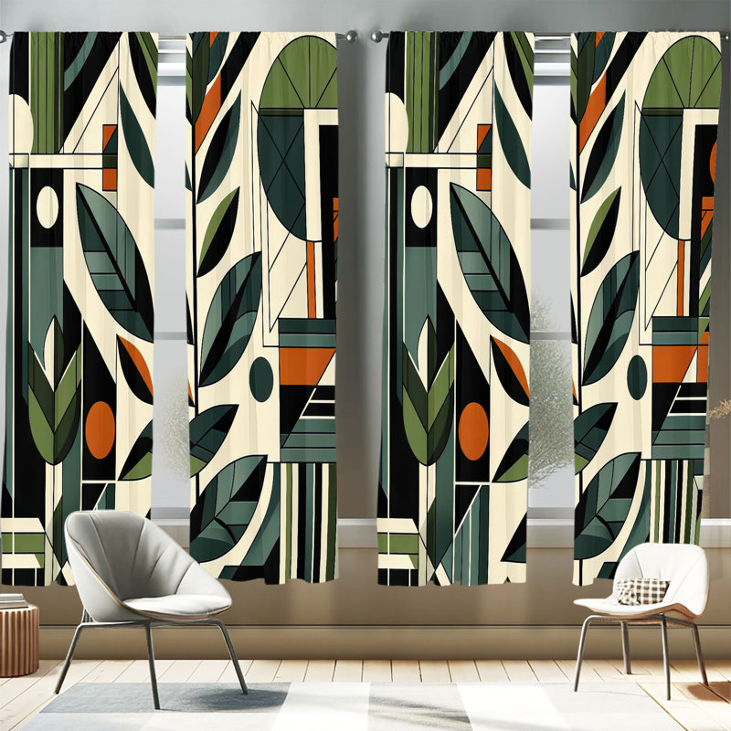 Semi Sheer Curtain, 56" W x 63" L