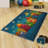 Premium Woven Carpet, 5.2 x 7.5 ft, 100% Polyester, Antibacterial, Non-Slip Underside, 0.3 in Pile Height | Machine Washable, 3D Digital Print | Perfect for Living Room, Bedroom & Office Décor-150963120