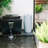 20" Gray Resin Urn Outdoor Weather Resistant Water Fountain with LED Lights