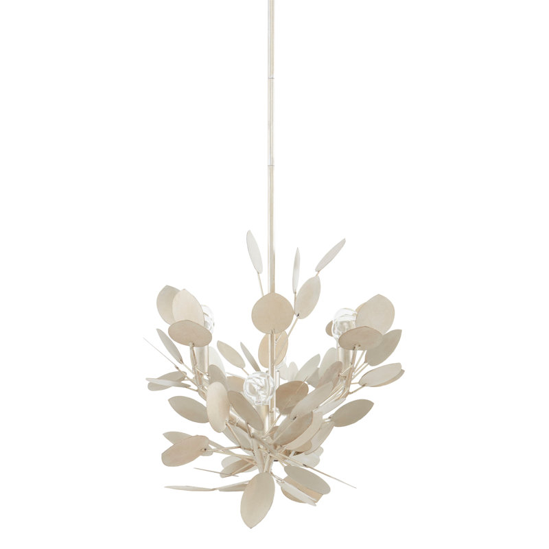 Lunaria 6 - Light Chandelier, Contemporary Gold Leaf