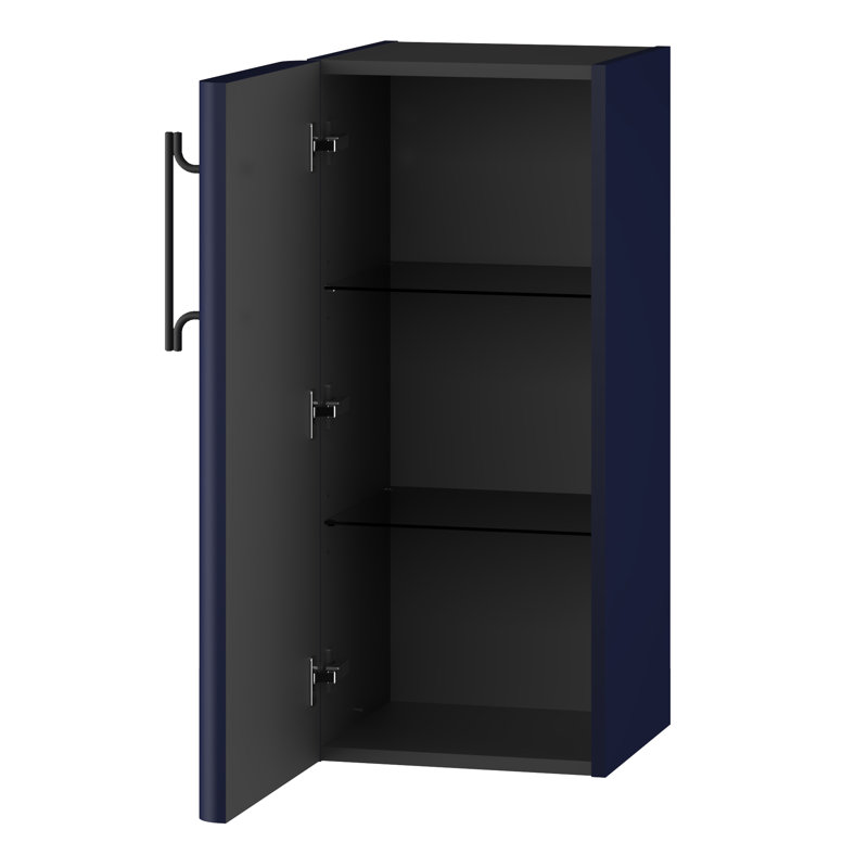 Ashauria Bathroom Cabinet, Left, Wave Blue/Black