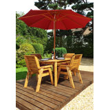 Feldman 4 Seater Dining Set with Cushions