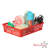 	 Basicwise 6-pc Assorted Colors Plastic Storage Basket Stackable Organizers For Paper Books Craft Supplies Pantry Items Or Classroom Use Multi-purpose Desk Accessories For Home School Daycare Or Office