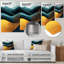 «Quiet Bold Mountain In Emerald Gold Harmony IV», art mural en métal-561186252