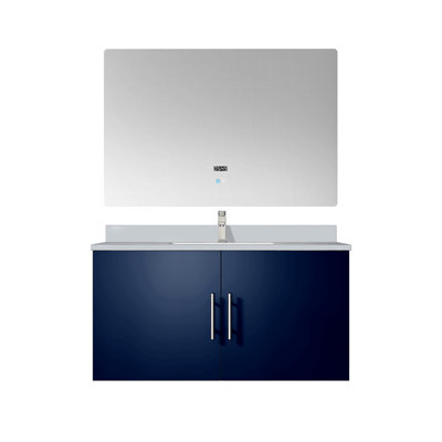 Meuble-lavabo de salle de bain 36 po L 22 po, ensemble de robinets et Miroir à DEL