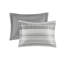 Ensemble d'édredon à rayures 4 pièces avec coussin décoratif Naxos-674678120-674678121