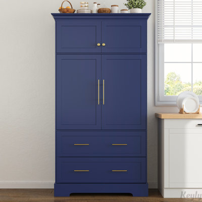 Kitchen Pantry With 2 Cabinets And Drawers