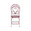 Bistro Set ALBINIA Metal Burgundy-427259877