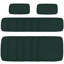 Kycie Indoor / Outdoor Black Rectangular Lumbar Cushion Cover