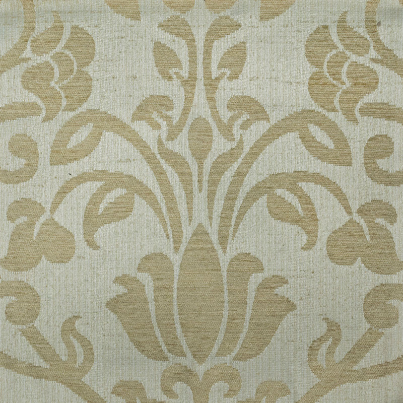 Upholstered Bench, Gold, Trellis
