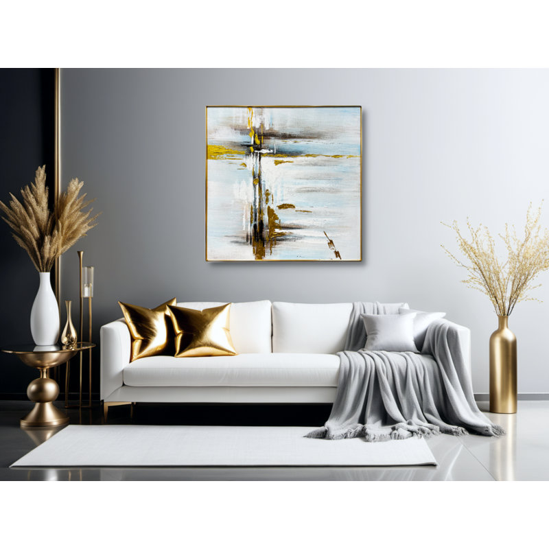 Sanctuary Serene Retreat Abstract Oil Painting