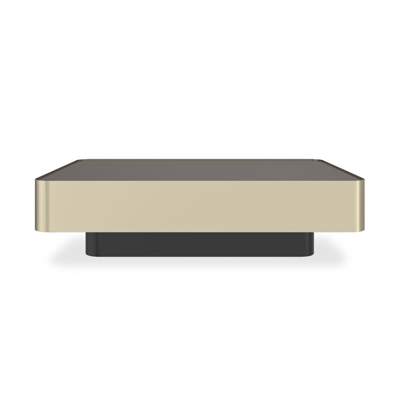 Periphery & Radius Glass Top Single Coffee Table