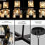 48 pouces de luxe en cristal, design noir pour le salon et la salle à manger, éclairage à DEL, câblé, 48 W 3, écoénergétique, uniforme, blanc chaud 2700 K, plafonnier,