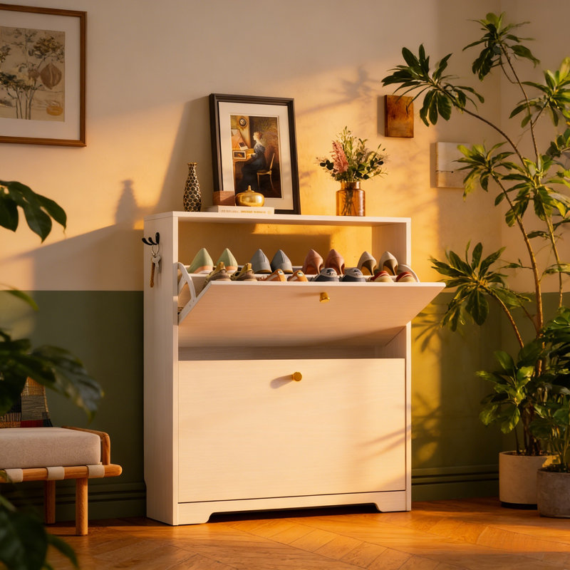 Premium Wooden Shoe Cabinet For Home