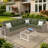 Henri 116" W Outdoor L-Shaped Sectional with Sunbrella Cushions-2070481163