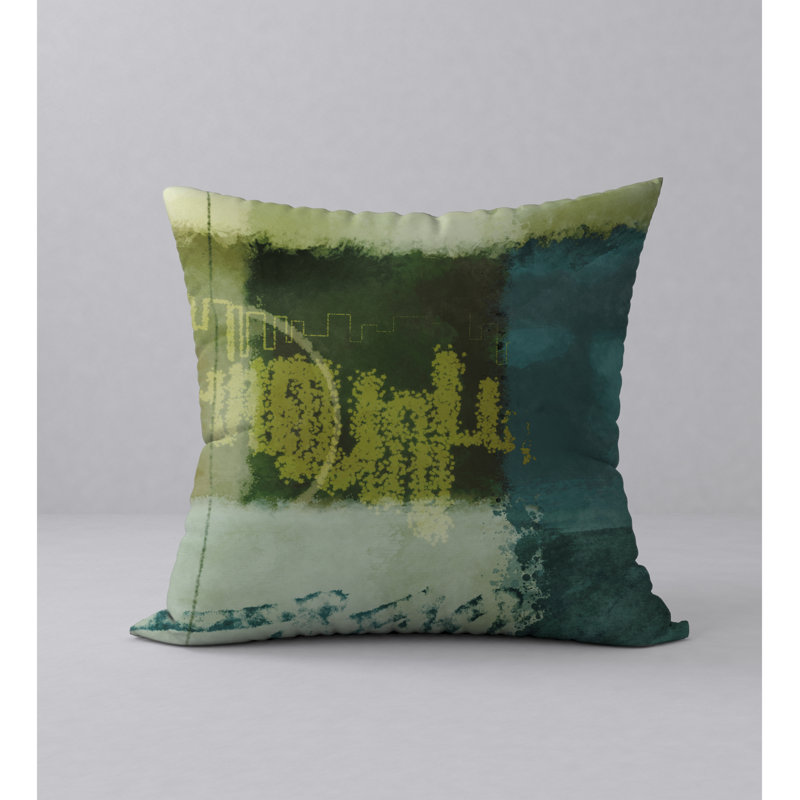 Abstract Reversible Throw Pillow, 20" x 20"