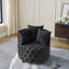 Chaise pivotante en velours-1282290955