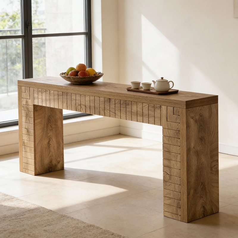 Console de style artistique, canapé, table d'appoint