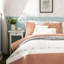 Courtepointe réversible 6 pièces en corail, double / grand, coton avec coussins décoratifs pour lit double / grand, décorative-119448679-119448681