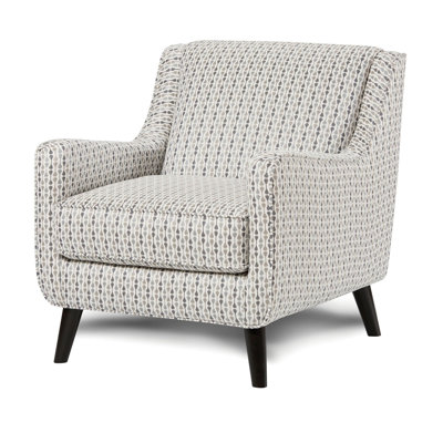 32.4" W Transitional Accent Chair, Stripe Multi