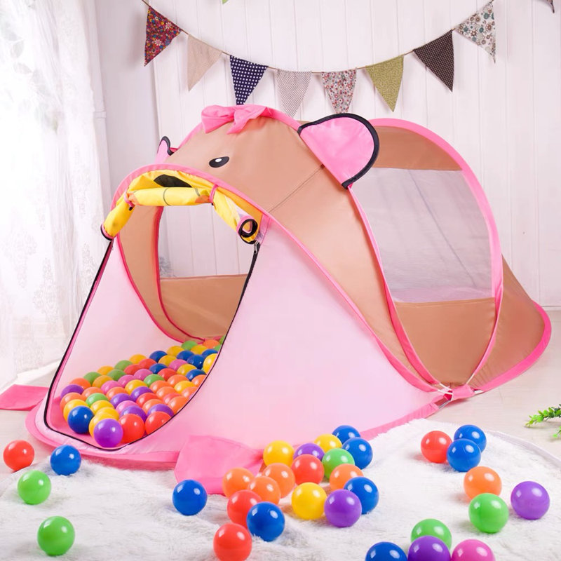 Tente de jeu intérieure / extérieure en polyester de haute qualité pour enfants 3 pi x 6 pi avec sac de transport