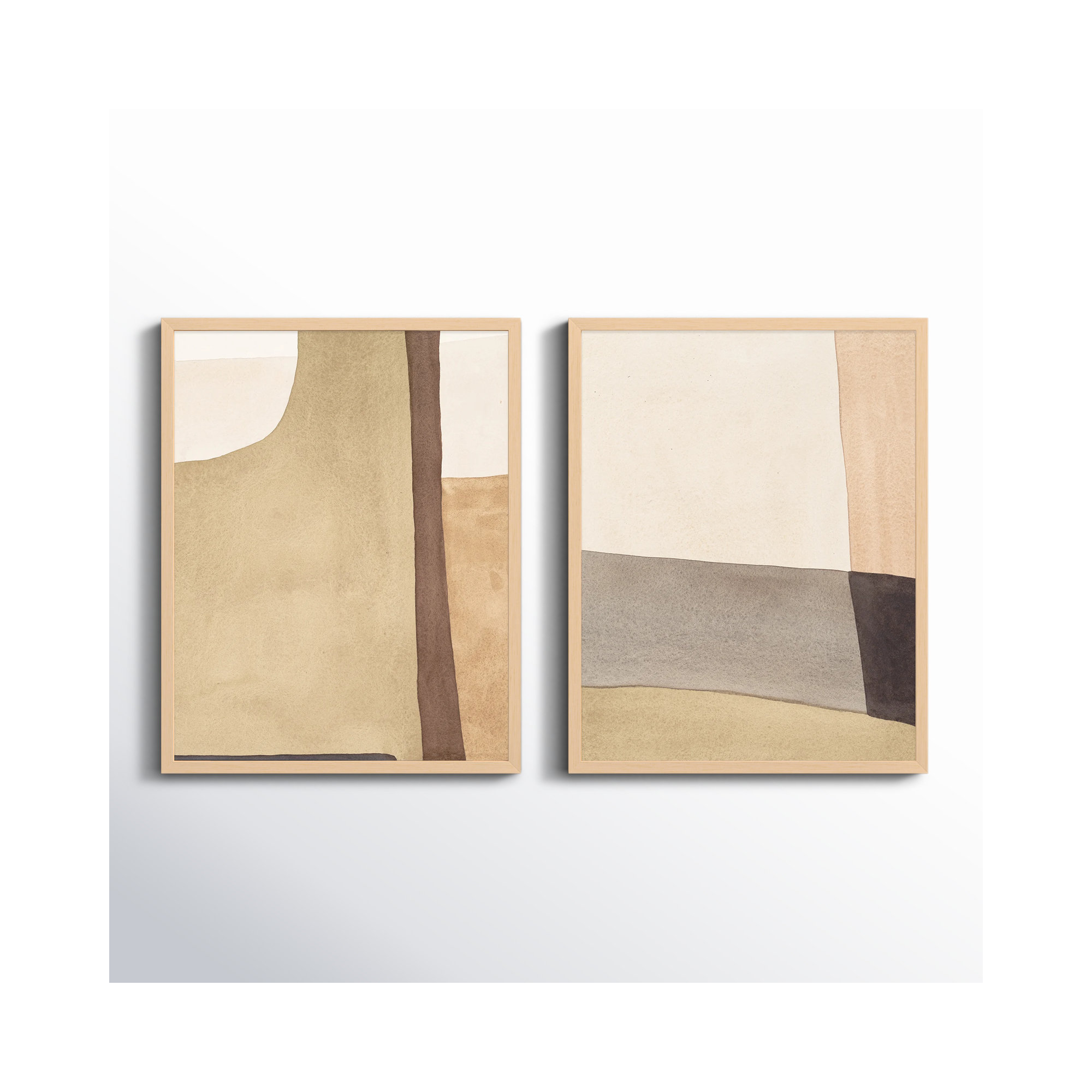 Overlapping By 2 by Julia Balfour, Black Framed, 38" H x 30" W x 1.25" D