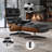 Mid Century Genuine Leather Recliner Lounge Chair with Ottoman and Solid Wood Frame for Living Room, Study Room, Guest Room -1479540526