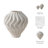 Porcelain Vase Sculptural Decorative Accent With Textured Wave Design Modern Organic Form Handcrafted Style Art-Inspired Ceramic Home Decor Statement Piece For Shelf Table Or Mantel Display-226322474