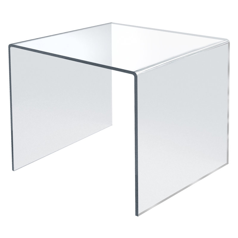 Présentoir sur pied en acrylique transparent l 11,5 po x P 11,5 po x H 11,5 po, paquet de 4