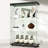 Jillion Two-Door 3-Tire Curio Glass Display Cabinet, Fast Installation, Side By Side Door-1881522854