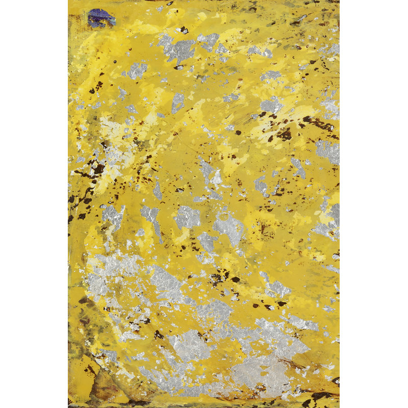 Jaune argenté I, H 12 po x l 8 po
