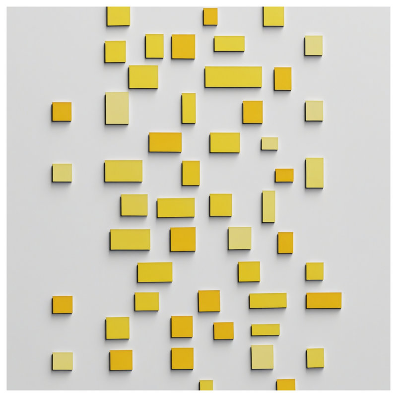 Couvertures jaunes à formes rectangulaires, 50in W x 60in H