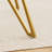 rectangular glass dining table, suitable for 1-8 people, modern style home kitchen dining table, equipped with sturdy metal table legs,suitable for dining room,living rooms, offices, Gold-2124116125