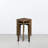 100% American Hardwood Square Stackable Stool 2-Pc Set