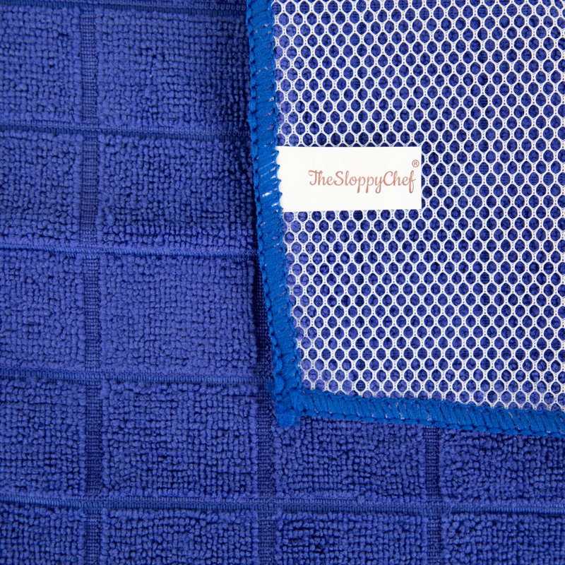 Jacquard Dish Cloth Kitchen Towel, Blue
