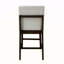 Ensemble de chaises à hauteur de comptoir en lin et espresso (ensemble de 2)