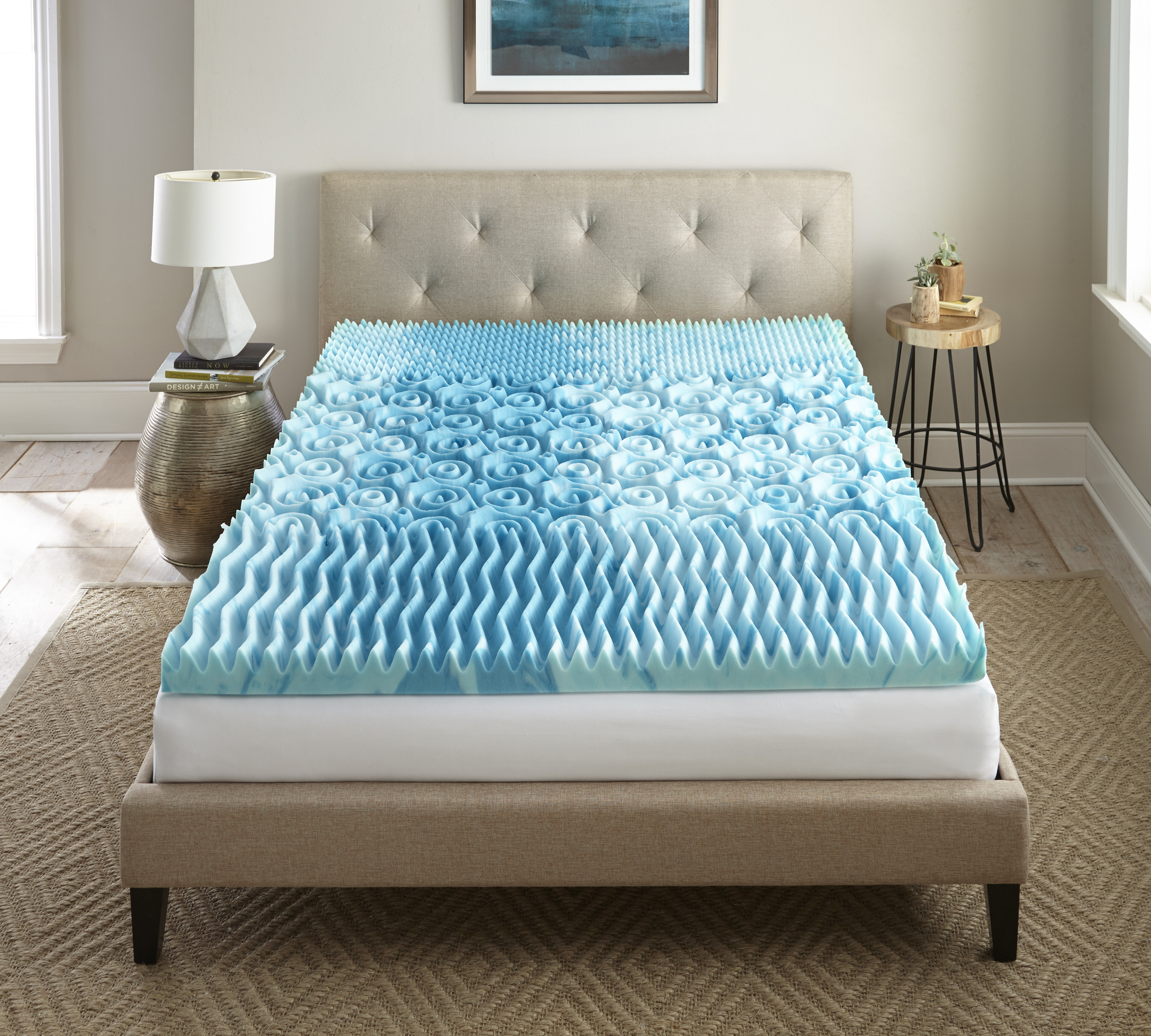 Lincolnville 3 inch Memory Foam Mattress Topper, Cooling Gel-Infused Bed Topper for Back Pain, Medium Firm Mattress Alwyn Home Mattress Size: Twin