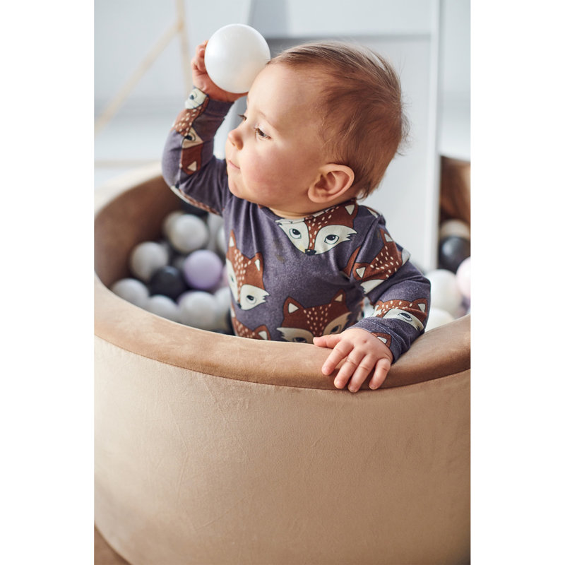 Ball Pit Round Pink with 200 x 6 cm Balls, Gold