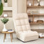 Fauteuil inclinable pour jouer, confortable, réglable, multifonctionnel blanc, pliable, peu encombrant, structure en métal
