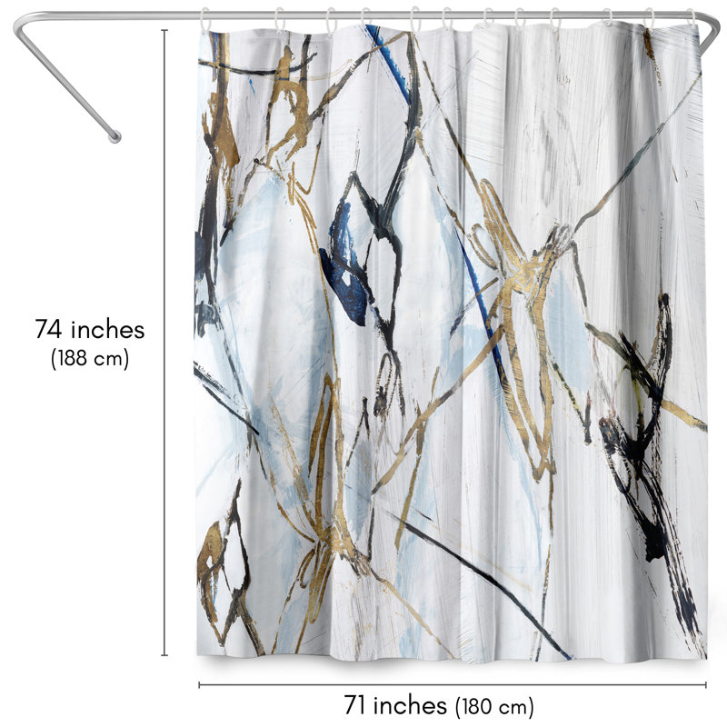 Rideau de douche abstrait Moonstruck par PI Creative Art